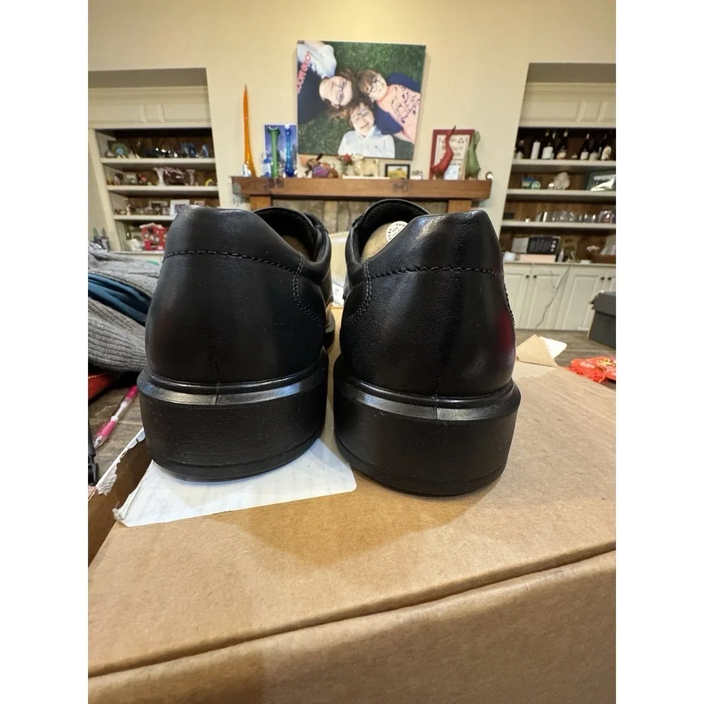 Ecco‎ Mens Helsinki Classic Black Oxford Derby Lace Shoes Size 44 US 10-10.5